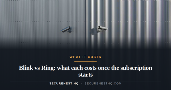Blink vs Ring: what each costs once the subscription starts