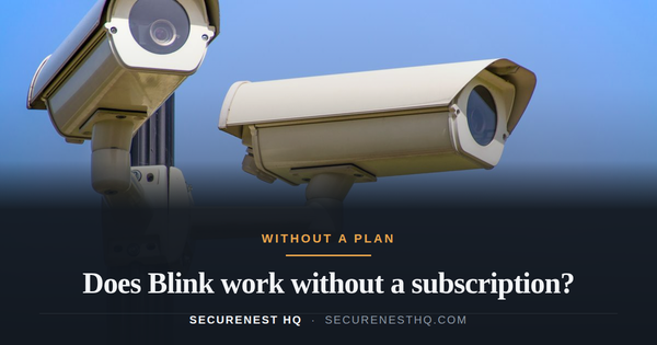 Does Blink work without a subscription?